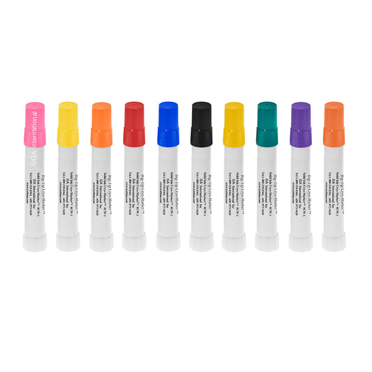 Cryo-Marker™ - Solid Ink Water-Resistant Big Tip Marker, Assorted Pack of 10 (CW-1A)