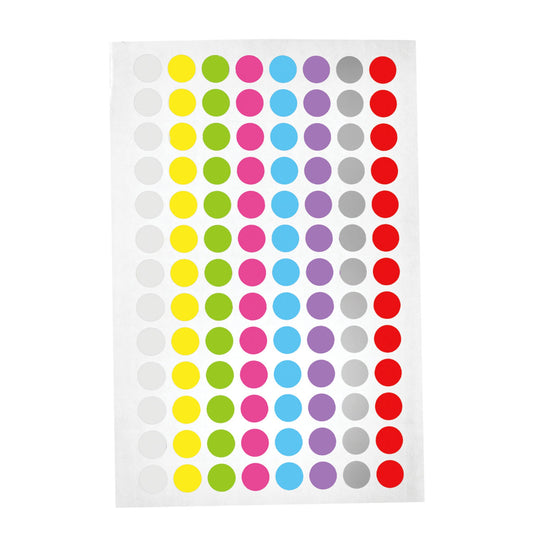Cryogenic Color Dot Labels – 0.354″/ 9mm Diameter, assorted colors
